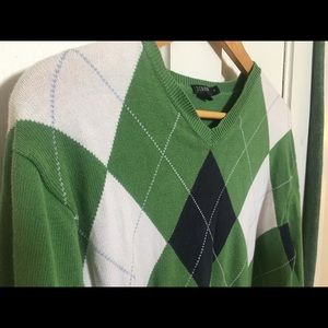 J. Crew Argyle V-Neck Sweater🚩Final Offer